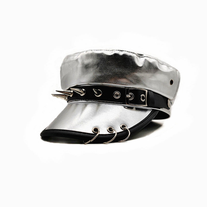 Beret Hat with Decorative Buckle