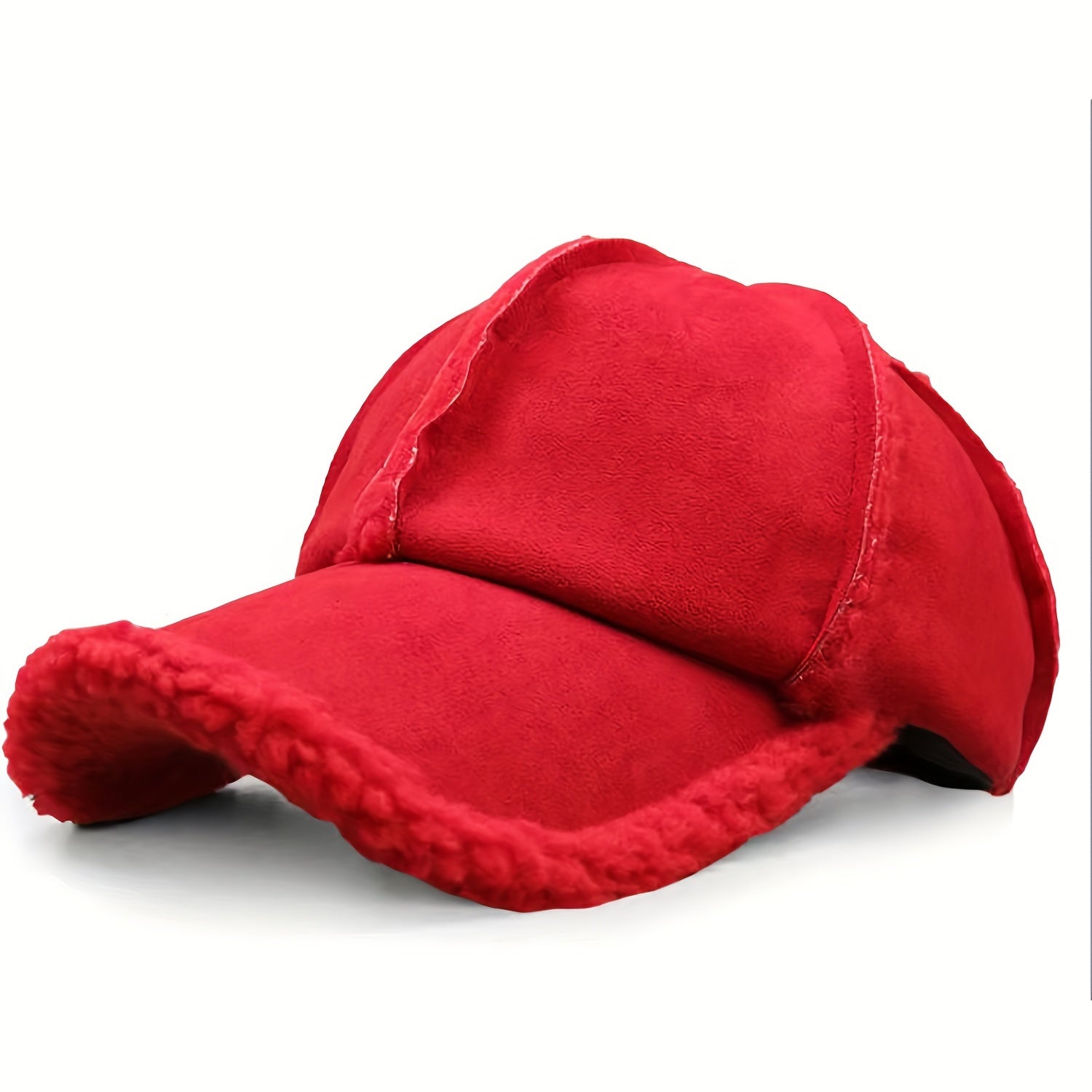 Polyester Baseball Cap with Imitation Lamb Lining