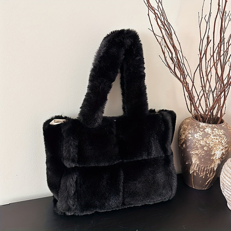 Faux Fur Shoulder Bag