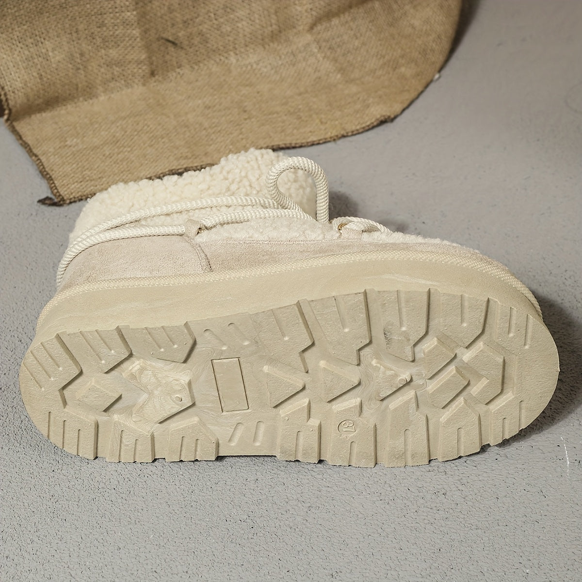 Winter Plush Furry Collar & Cuff Short Boots