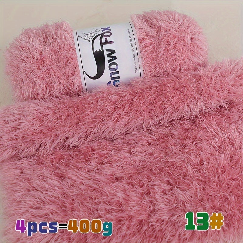400g Lash Yarn Artificial Fur Fleece Yarn
