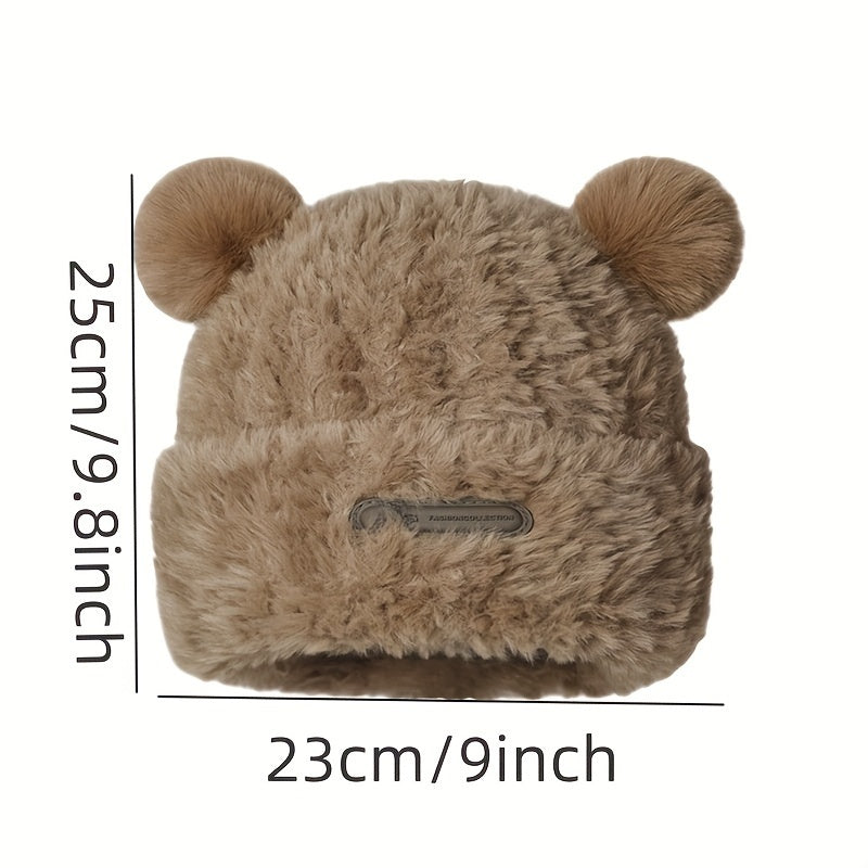 Bear Ear Shaped Knitted Hat