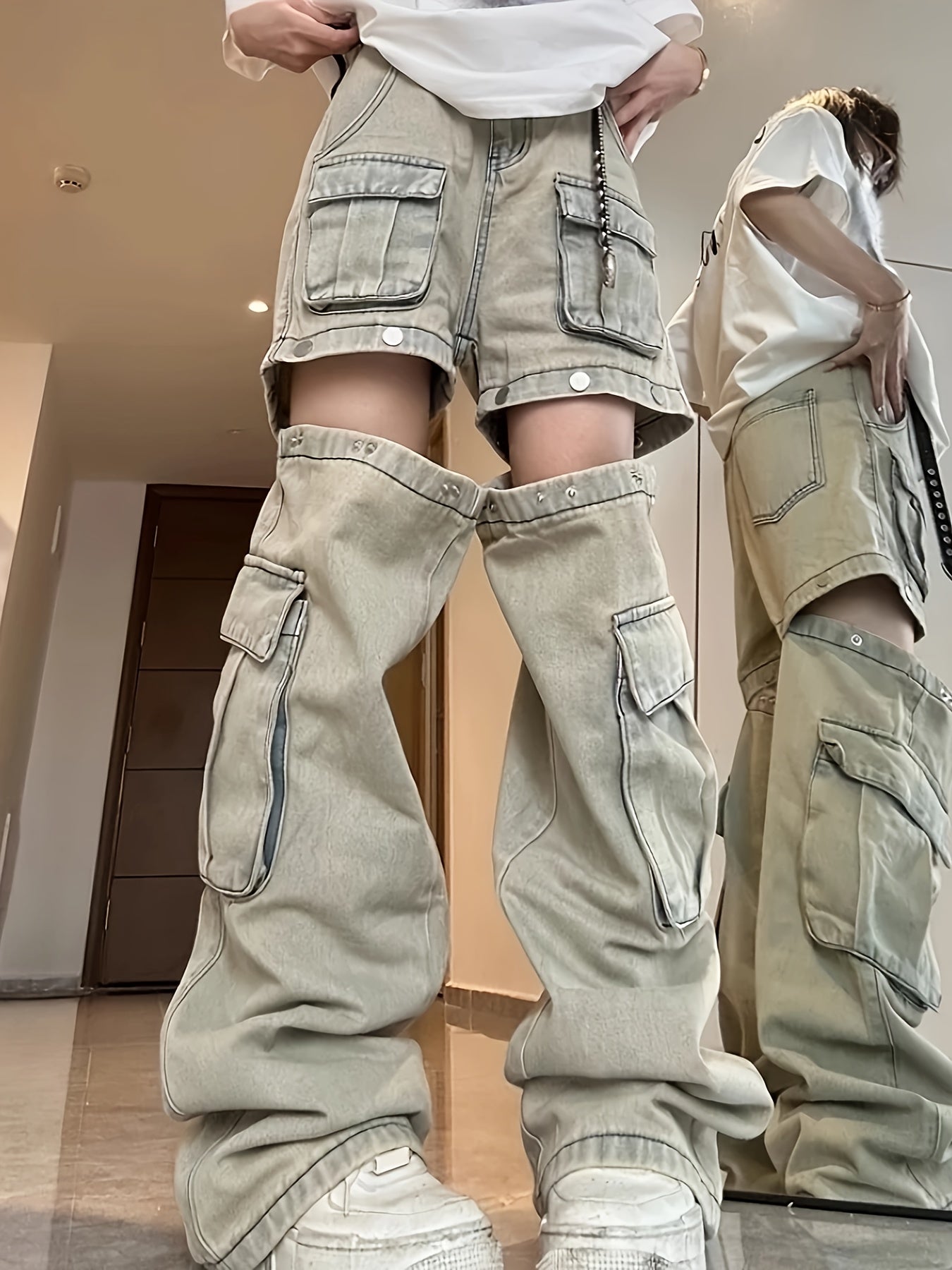 Detachable Cargo Jeans