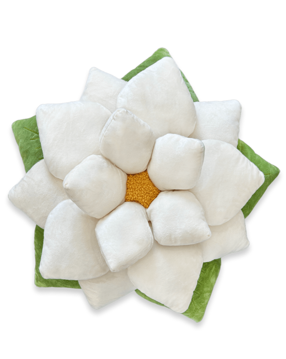 Poinsettia Pillow - Marshmallow White