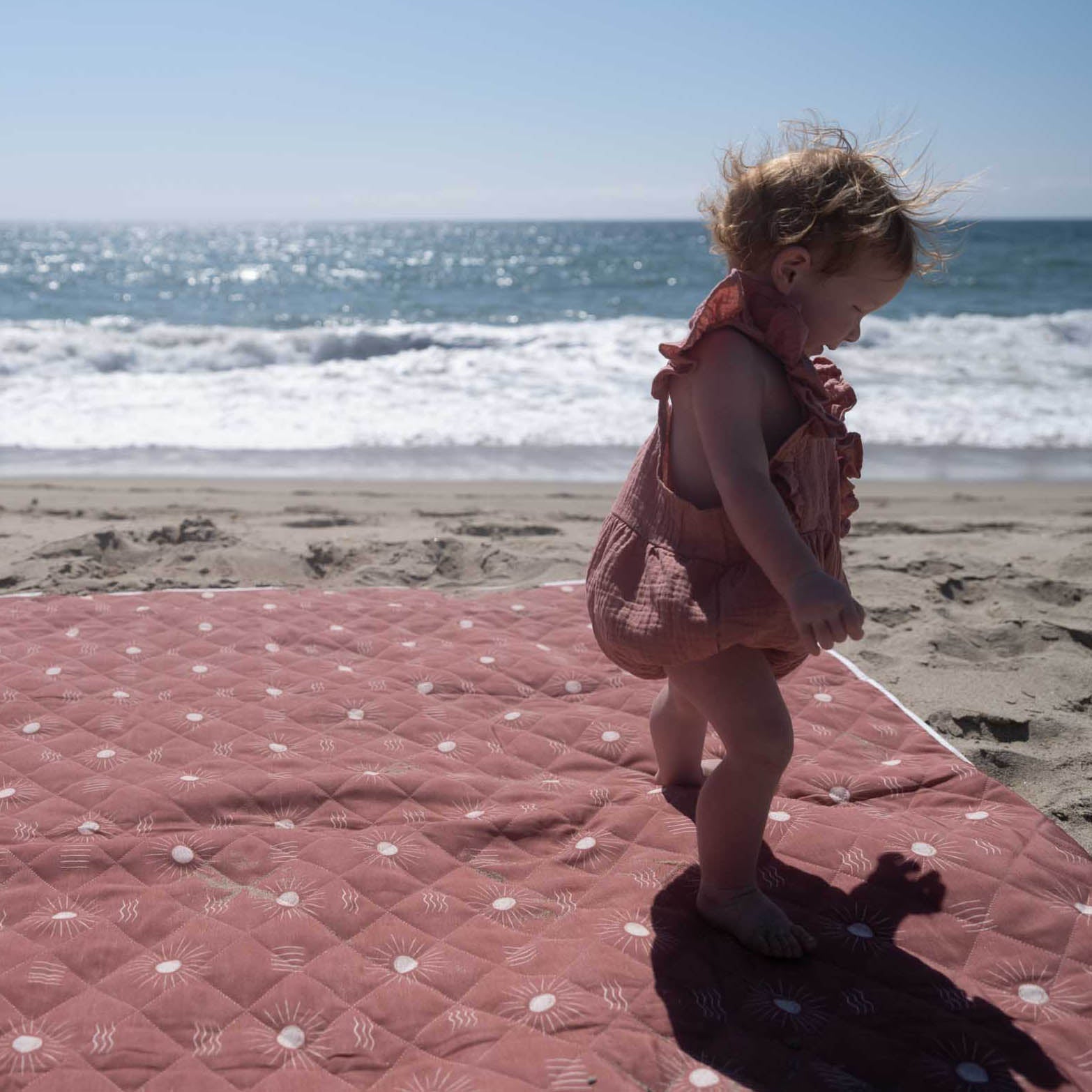 The Shwally Picnic Blanket - Sunset Rose